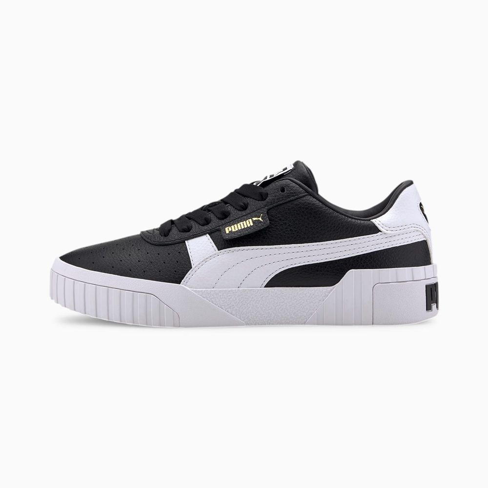 Puma Cali Női Sportcipő - Fekete/Fehér ( Hungary - NMQKP1982 )
